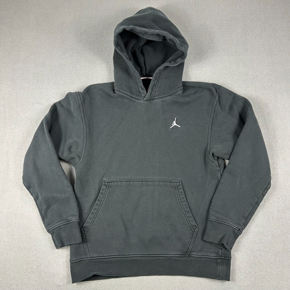 Air Jordan Hoodie Mens Small Essentials Fleece Pullover Black DA9818-010 - Picture 1 of 8